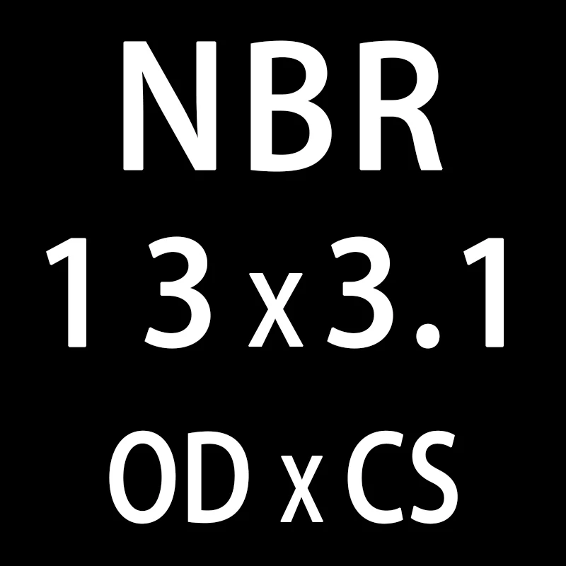 50 шт./лот резиновым кольцом NBR уплотнительное кольцо 3,1 мм Толщина OD10/11/12/13/14/15/16/17/18/19/20 мм уплотнительное кольцо прокладка кольца шайба - Цвет: OD13mm