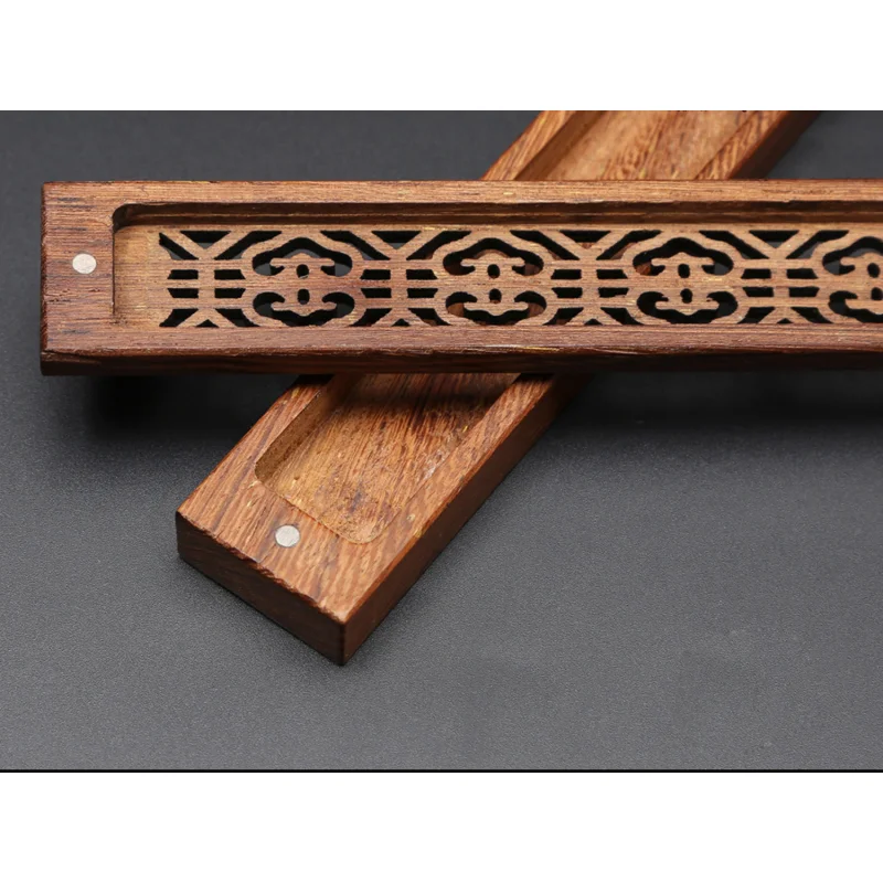 

Retro Wooden Incense Stick Holder Incense Box Burner Ash Catcher Traditional Chinese Type Wood Incense Burner Box