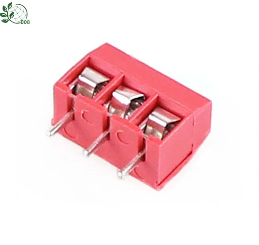 10 шт. KF301-5.0-3P шаг 5,0 мм KF301-3P прямой контактный PCB 2 Pin 3 Pin винт Клеммная колодка Разъем