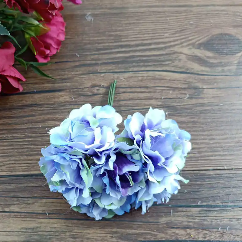 Цветущий rosas 6 шт simulacao DE tecido da festa casamento sapatos acessorios chapeu flor seda casa decoracao quarto | Дом и сад