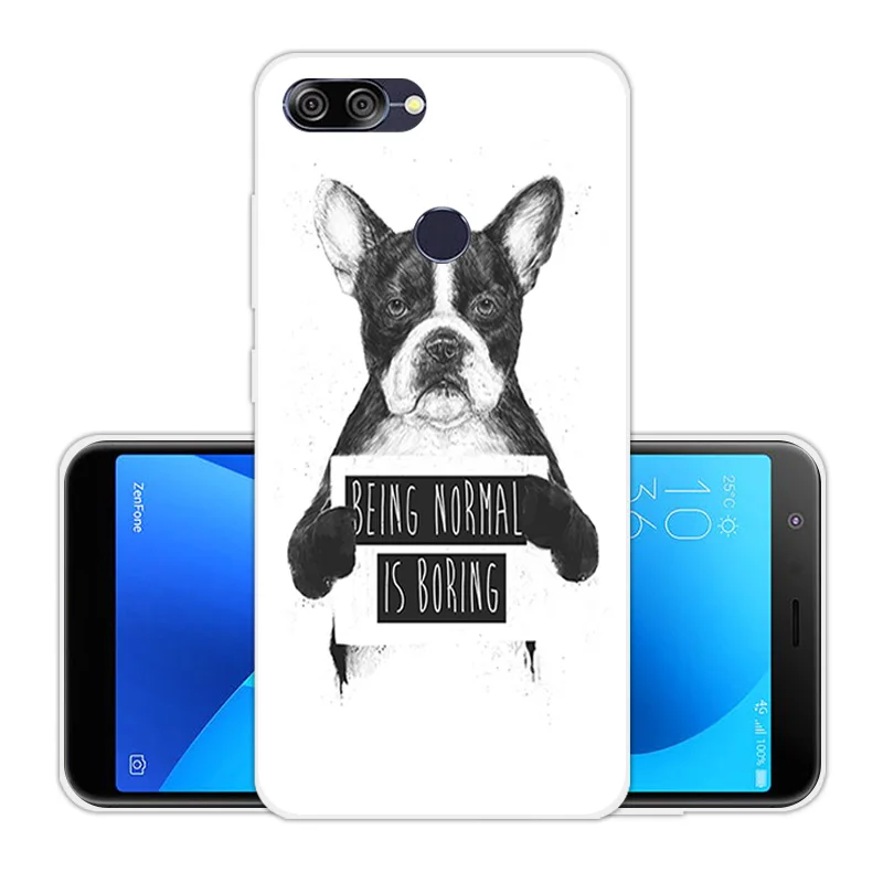Чехол для Asus Zenfone Max Plus(M1) 5 7 дюйма X018DC ZB570TL мягкий прозрачный силикон задняя крышка