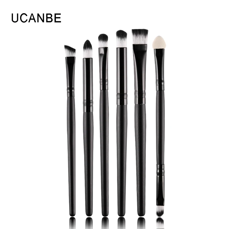 Профессиональный набор кистей для макияжа Ucanbe 6 шт./компл. кисть теней + Кисточка