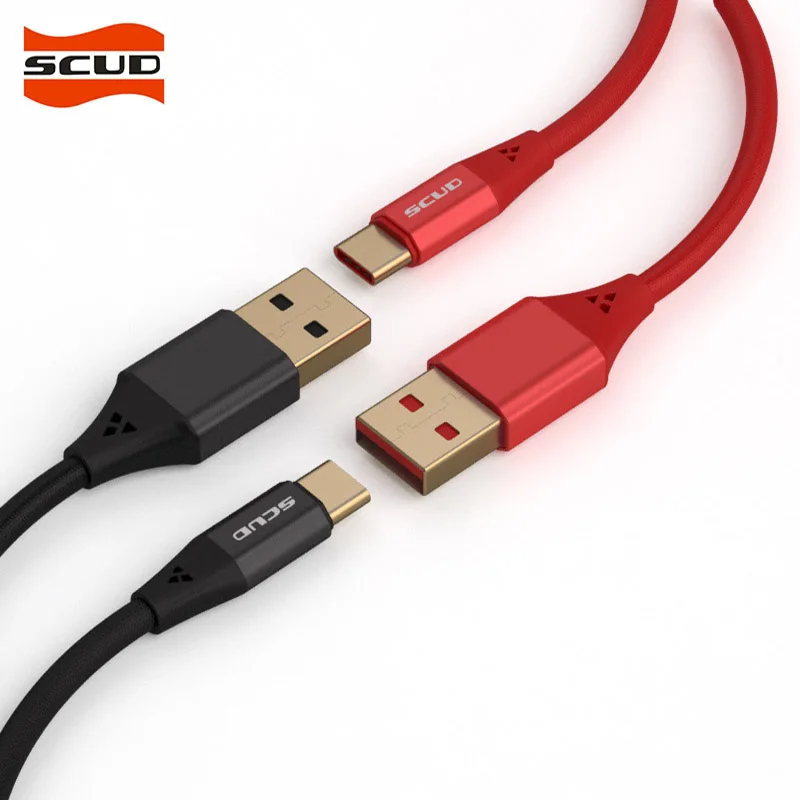 SCUD SJ KP10/KP20 кабель для передачи данных Type C матовый трикотажный зарядки и