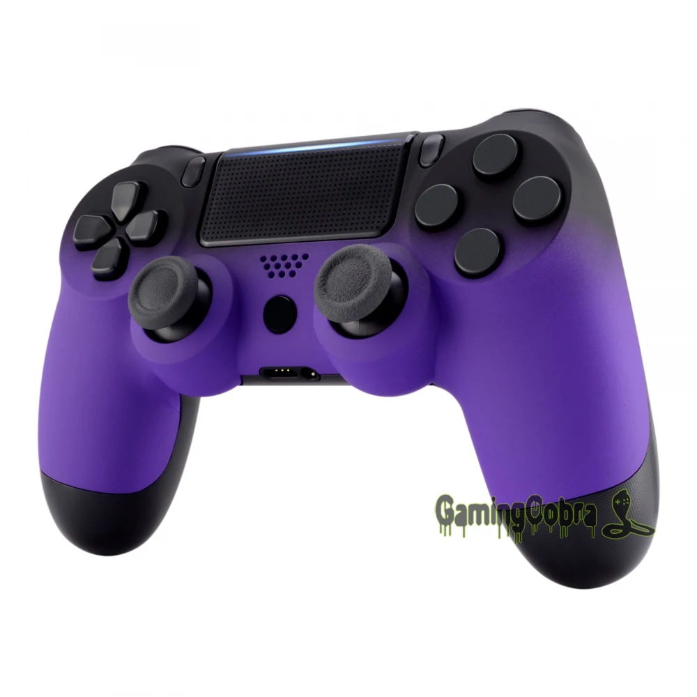Тени Soft Touch фиолетовой Корпус в виде ракушки Лицевая панель для PS4 Slim/для PS4 Pro контроллер(JDM-040 JDM-050 JDM-055)-SP4FX10
