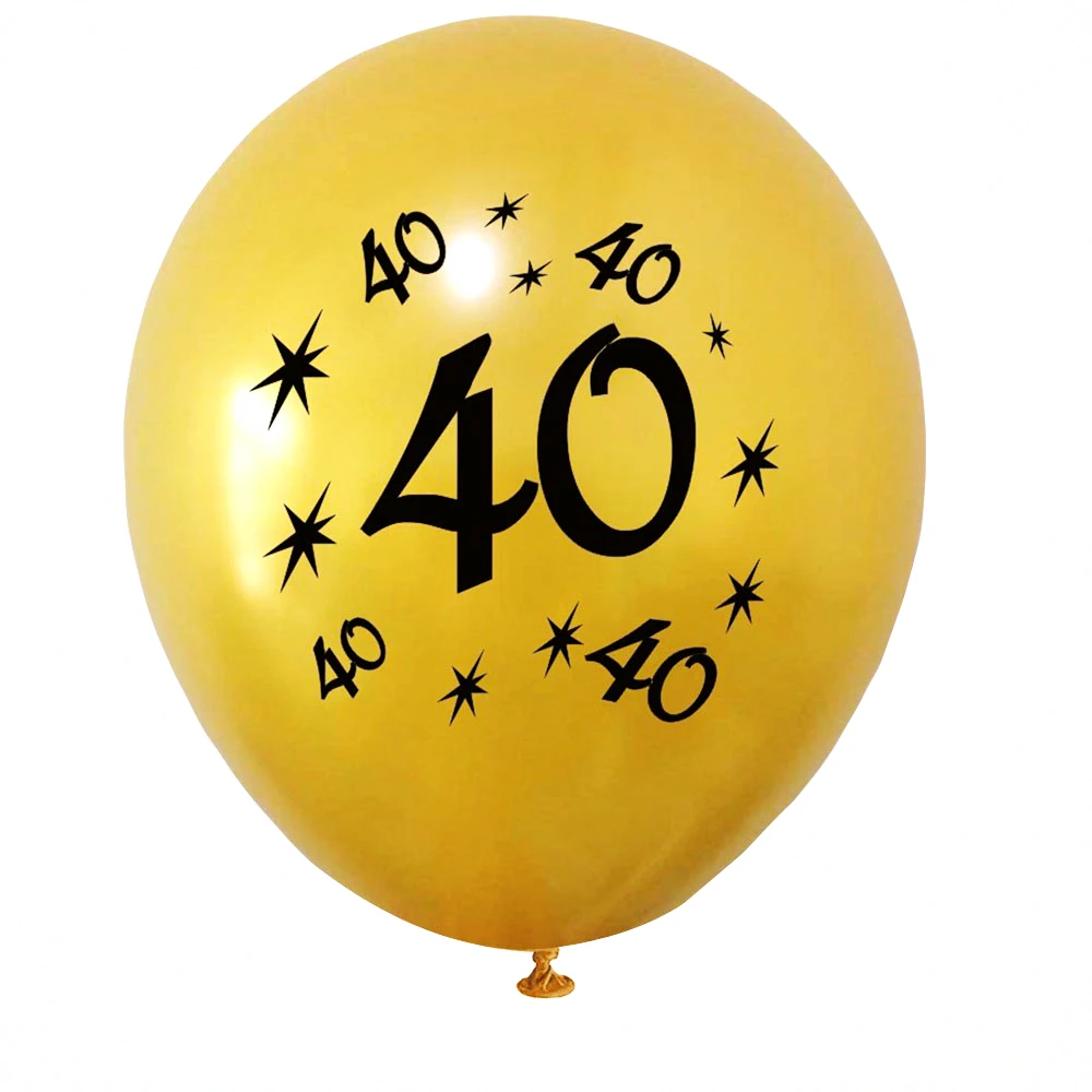 ZLJQ 1set Gold 1 30 40 50 Happy Birthday Banner 40inch Foil Balloon Paper Bunting Ballon Party Decoration Kids Supplies | Дом и сад