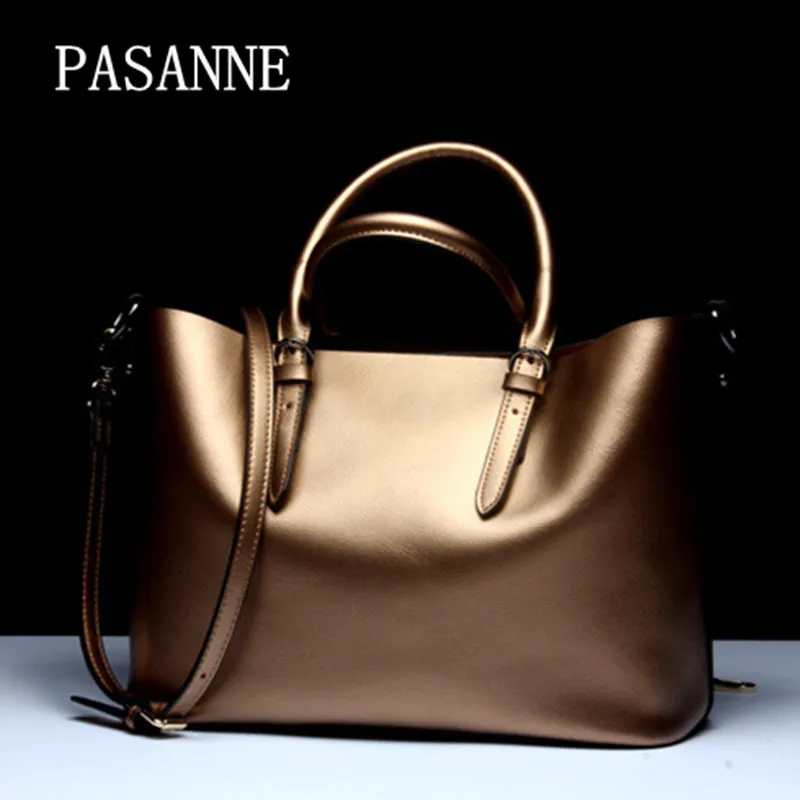 PASANNE 2016 Новая модная женская сумка из натуральной кожи роскошная кожаная