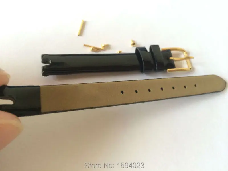 10 мм (пряжка мм) T003209 T-TREND Высококачественная позолоченная пряжка + черный ремешок