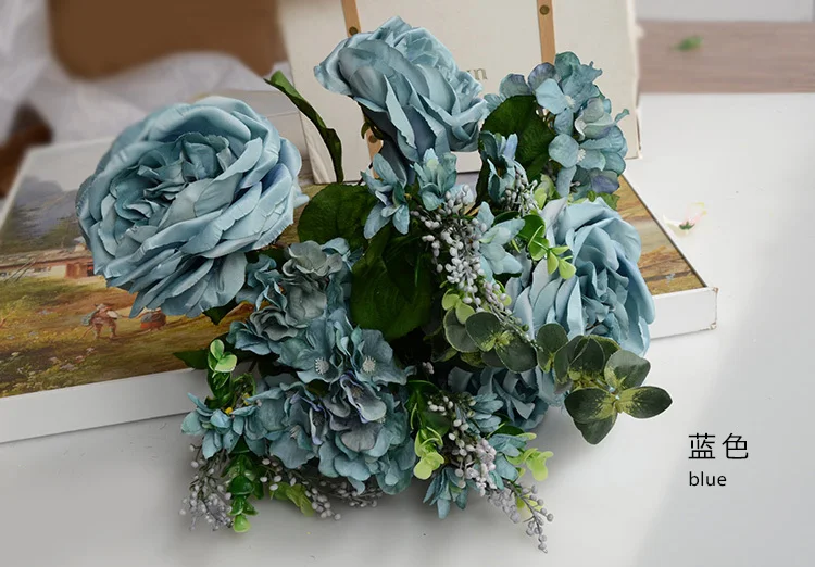 Декоративный букет из 15 цветов украшение для дома|decorate gift bag|decorative traysdecorative bows |