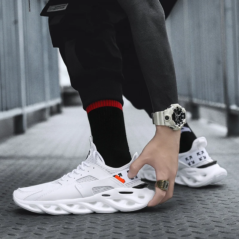 Мужские Кроссовки HUARACHE спортивные дышащие кроссовки с полой подошвой для