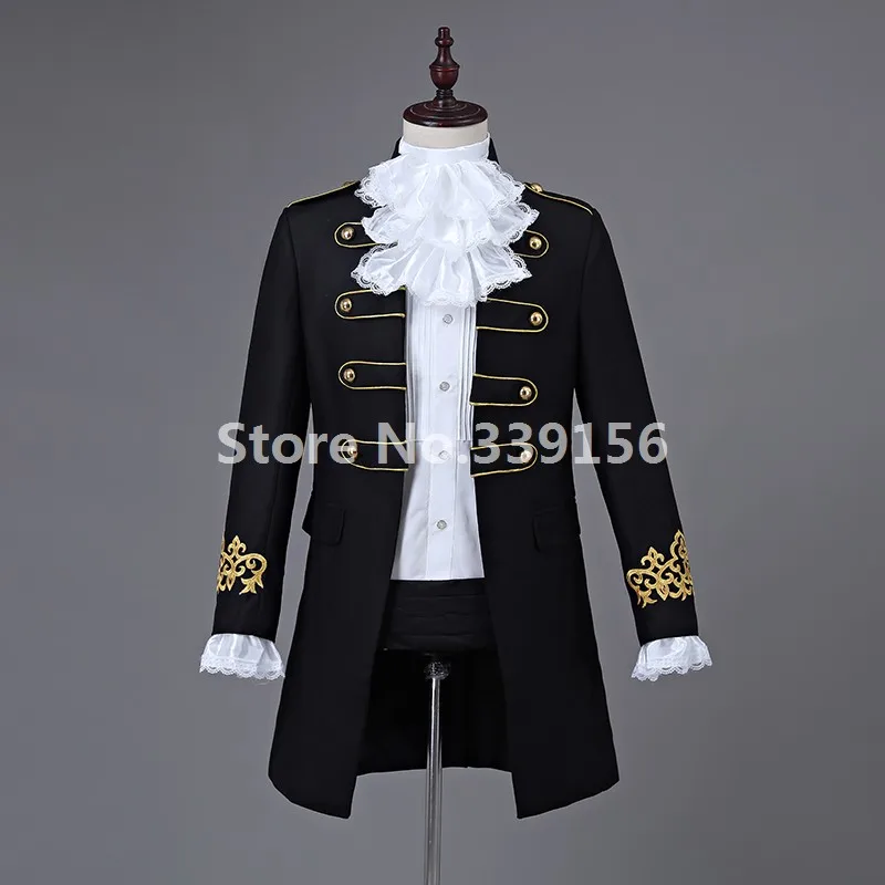 Мужской маскарадный костюм 18 го века жакет Rococo исторический джентльменский