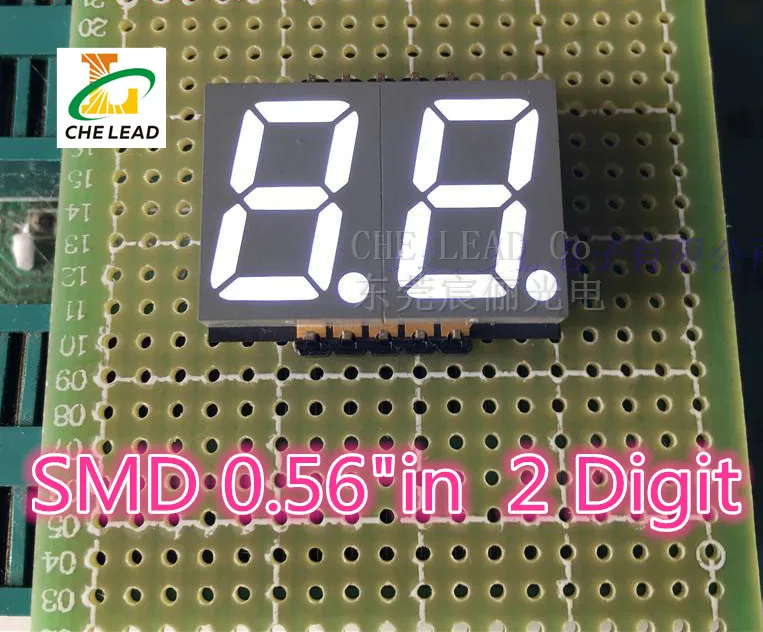 Светодиодный экран 0 56 дюйма 2 цифры светодиодный модуль SMD цифровая трубка общий