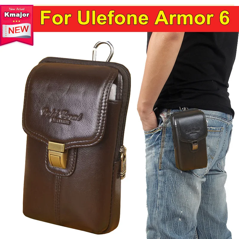 Для Ulefone Armor 6 6," кожаный чехол для телефона идеальный аксессуар многофункциональный пакет сумка чехлы на молнии чехол