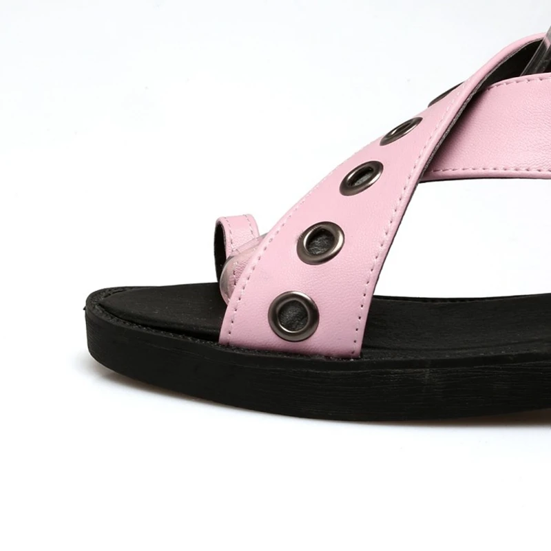 ASILETO/Большие размеры 43 Летние сандалии на плоской подошве Вьетнамки Женские