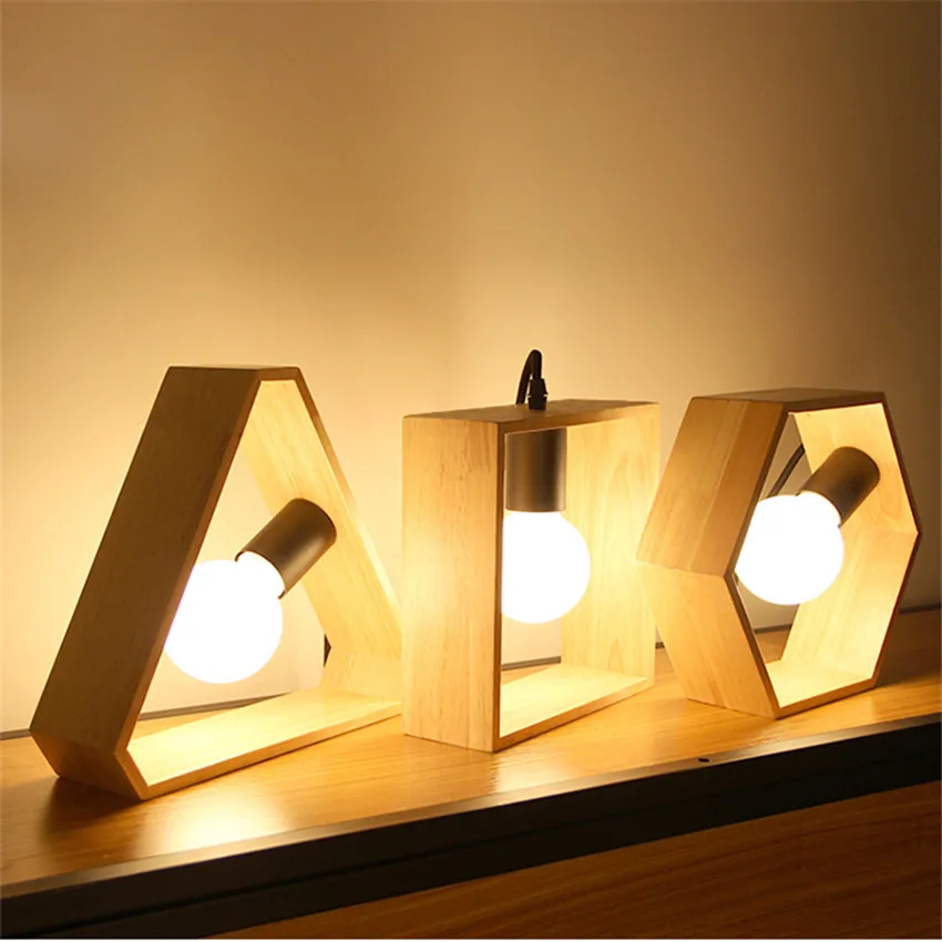 

Modern Wood LED Pendant Lights Creative Pendant Lamp Art Lighting Luminaire Lampara Colgante for bedroom Hanglampen lampe