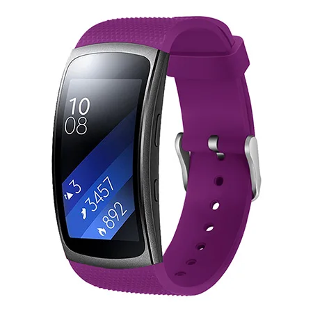 purple Спортивные часы для samsung gear Fit2 Pro, Роскошные Силиконовые Ремешки для наручных часов для samsung gear Fit 2 SM-R360, браслет на запястье - Цвет: purple