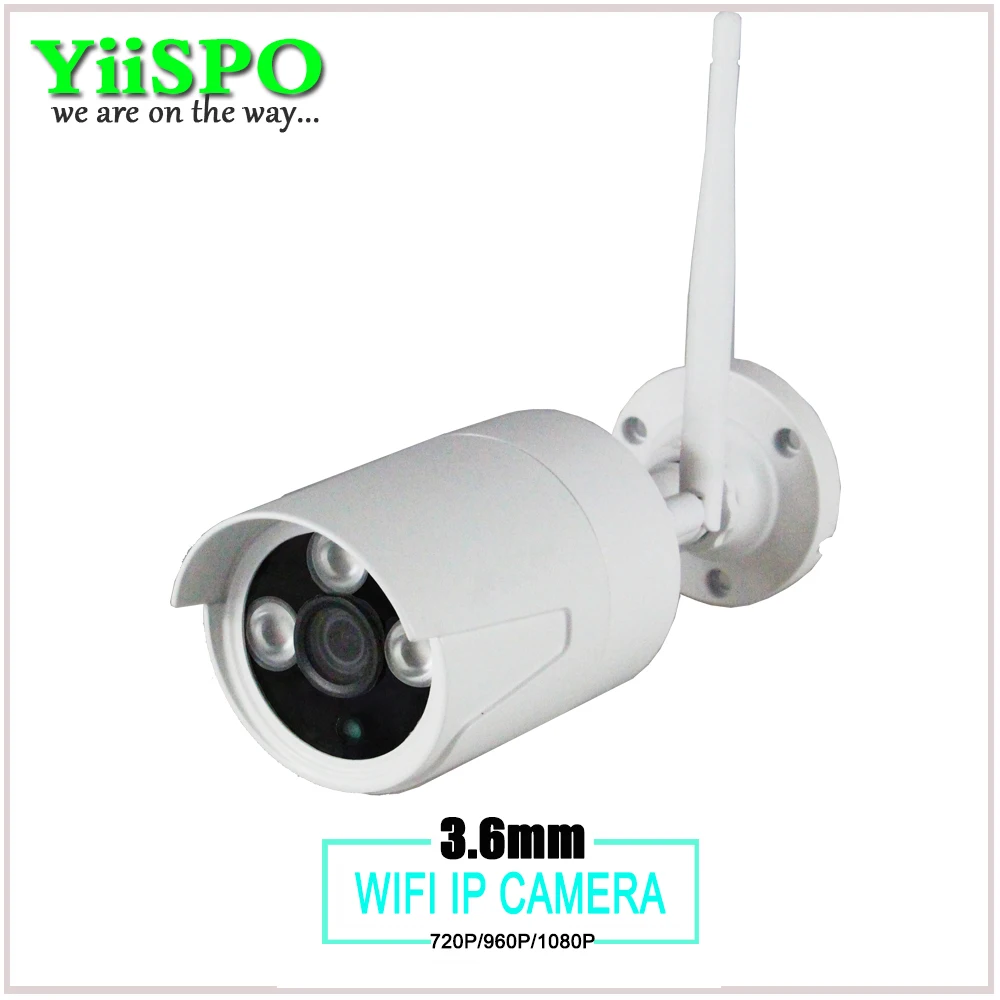Камера видеонаблюдения YiiSPO 4 канала беспроводная NVR 720P IP Wi-Fi с защитой от непогоды