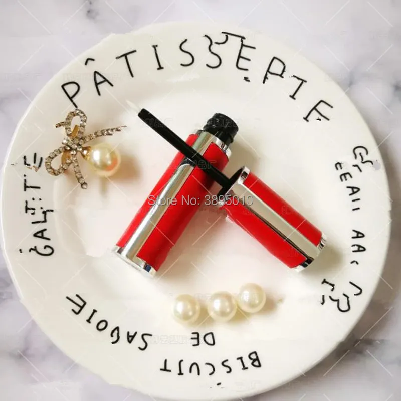 

Empty red Eyeliner Tube, Plastic DIY Cosmetic Eyelash Glue Refillable Bottle, Eyeliner Growth Liquid Tube F512