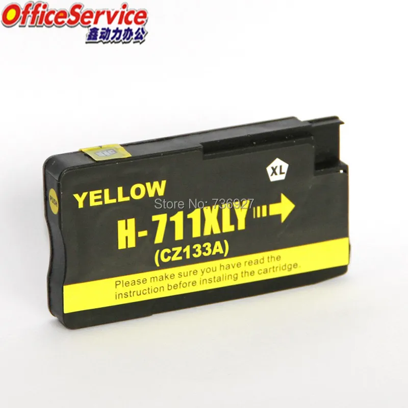 5X совместимый чернильный картридж для HP 711 hp711XL подходит Designjet T120 24/T120 610/T520 24/T520