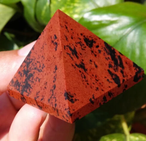 

A+ Natural Red Obsidian Quartz Crystal Pyramid Healing