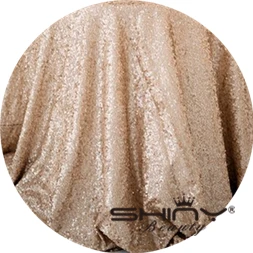 ShinyBeauty, 12 футов, 4 ярдов, ткань с блестками для скатерти, льняная скатерть с блестками, скатерть для стола, Runner-Champagne-A927