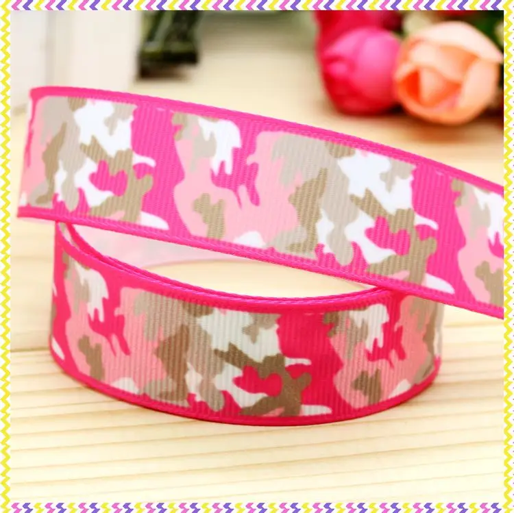 7/8 ''Бесплатная доставка леопардовая Камуфляжная Лента с принтом корсажная