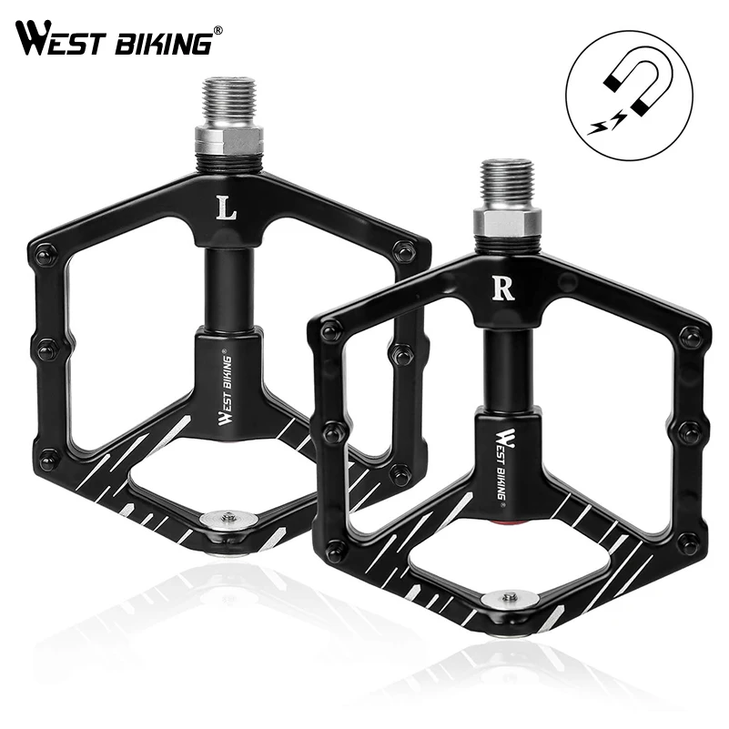Велосипедные педали WEST BIKING 3 герметичных подшипника Нескользящие ультралегкие