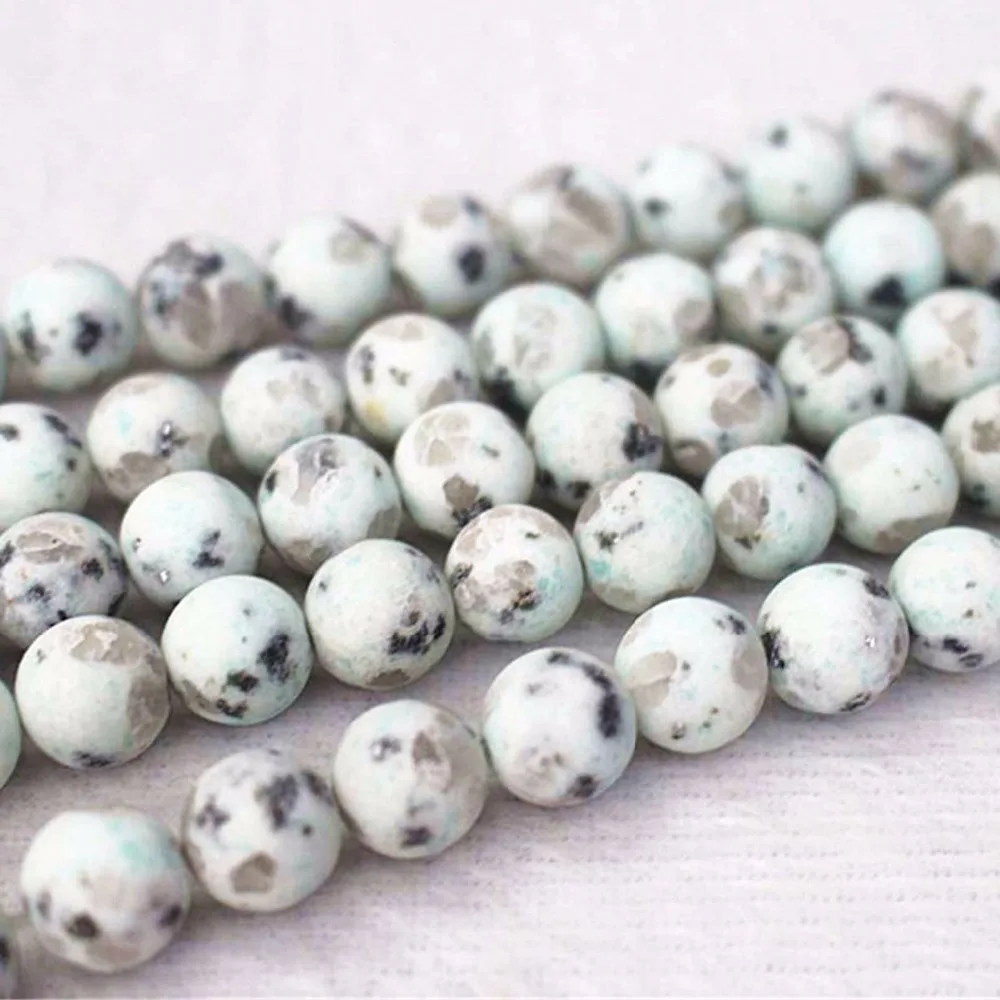 Wholesale Matte Green Sesame Jaspers beads 4mm 6mm 8mm 10mm 12mm Smooth And Round Beads.DIY Jewelry Making Beads | Украшения и