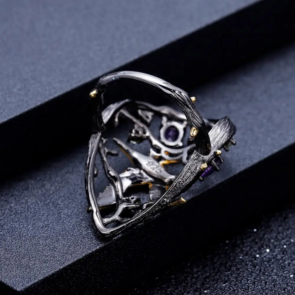 Женское кольцо в виде птицы серебро карат | Украшения и аксессуары