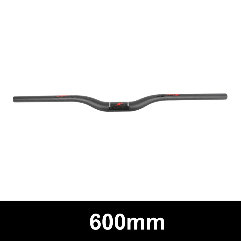 rise 600mm Ullicyc горный велосипед плоский/подъемный велосипедный руль MTB Запчасти труба из углеродистого волокна 3K полностью углеродный руль 31,8*620/640/660/680/700/720 мм CB860 - Цвет: rise 600mm