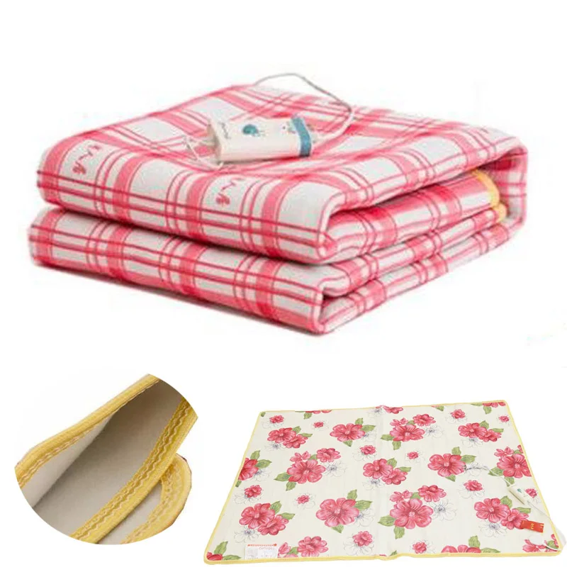 Электрическое одеяло плюшевое с двойным подогревом защитное электрическое