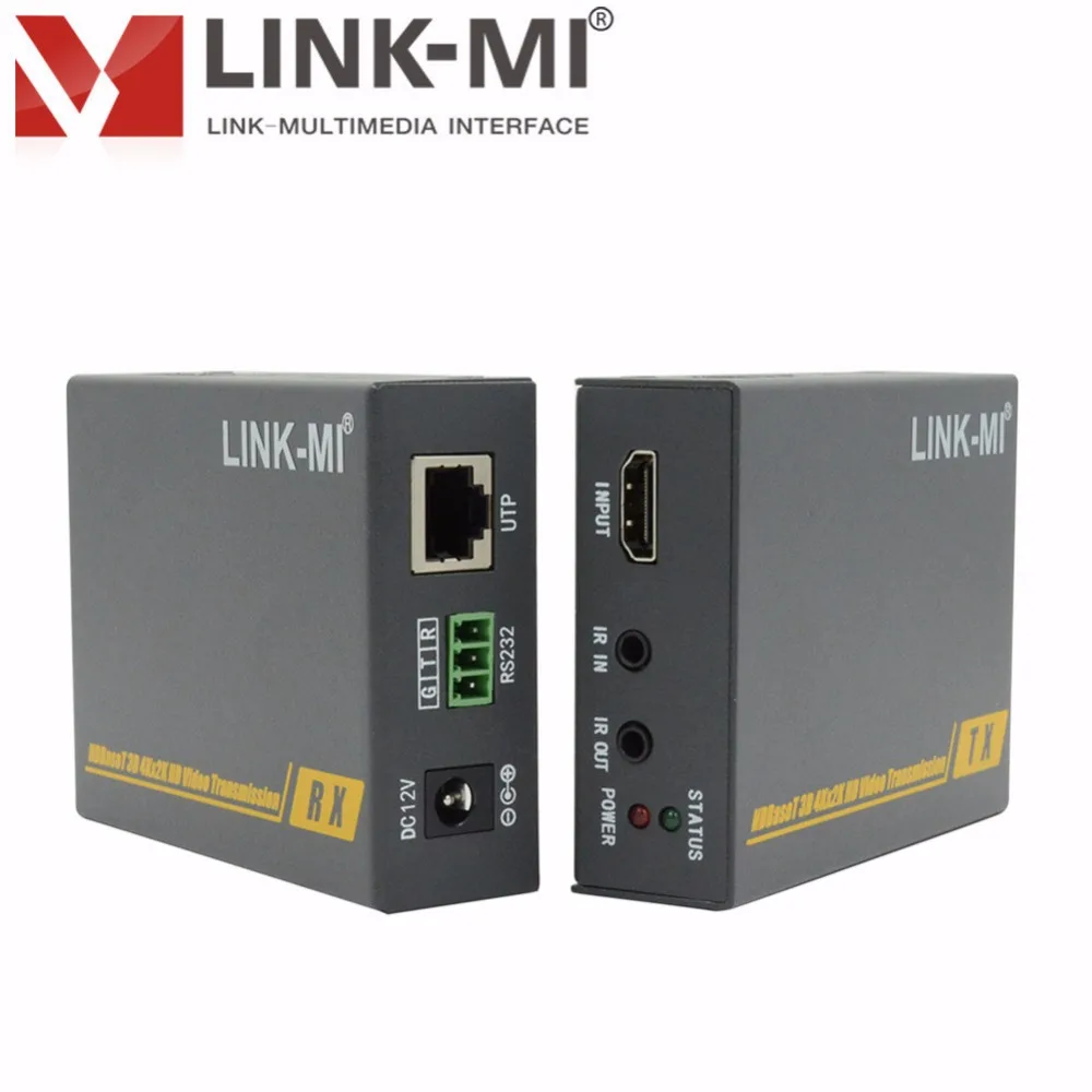LINK-MI LM-HT201H HD видео Передача 3D 4K x 2K 100m HDBaseT HDMI удлинитель по одиночному Cat5e/6 кабелю |