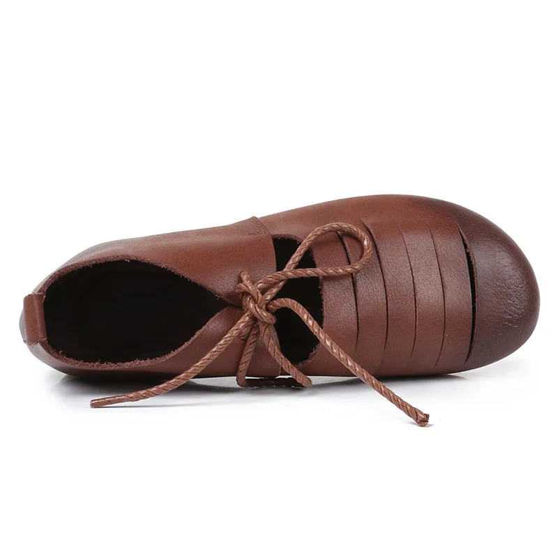 Новинка весна-лето 2018 Оригинальные японские маленькие кожаные туфли нательная