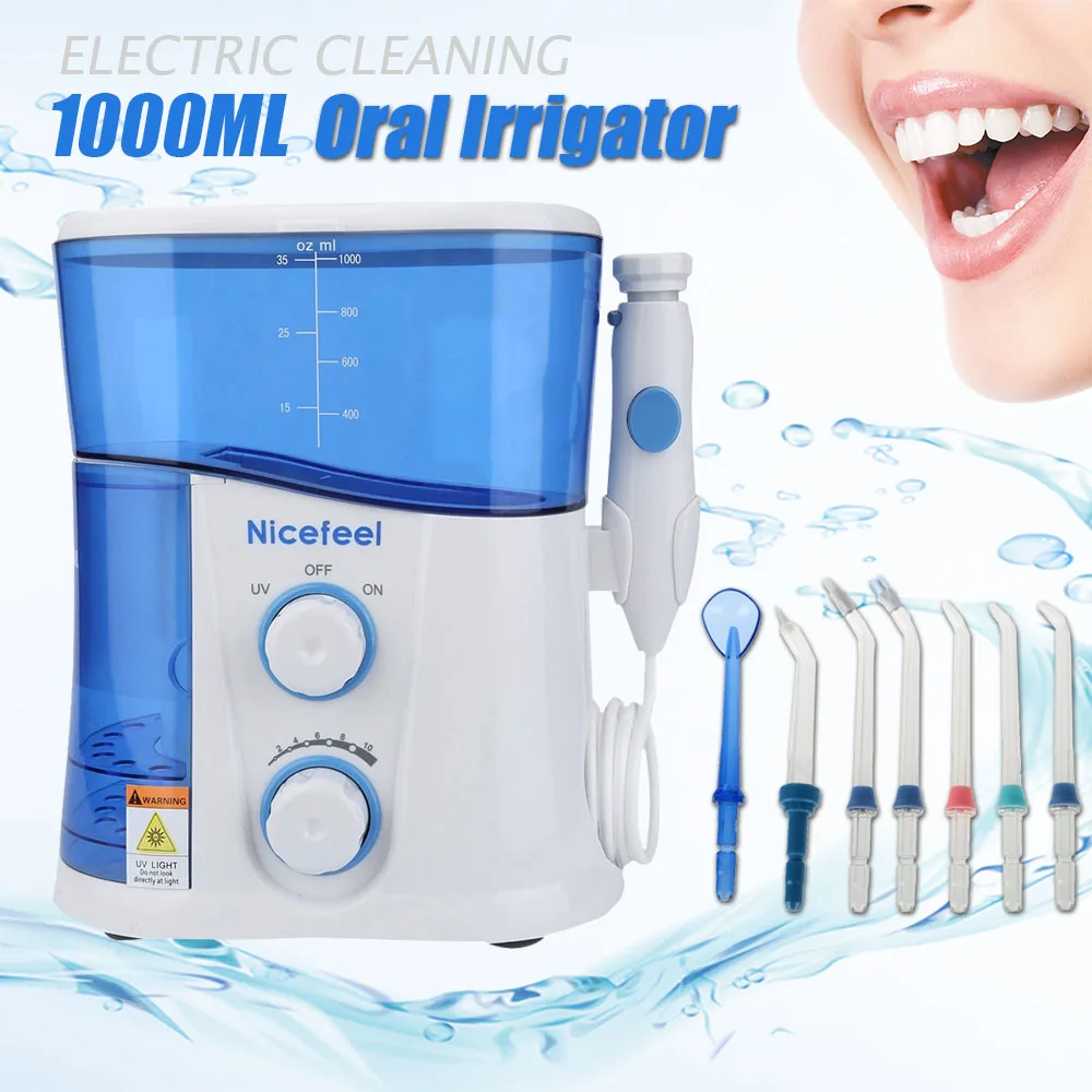 1000 мл Электрический nicefeel Стоматологических Jet Flosser Мощность воды Уход за полостью