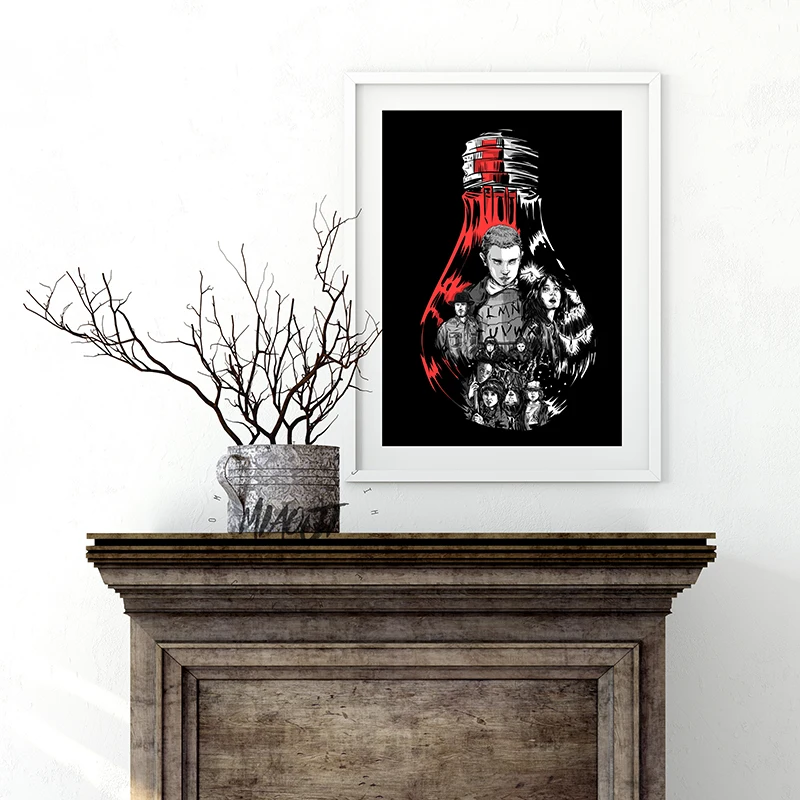 Cool Stranger Things Posters Wall Art Printed Canvas Painting For Room Decoration Decor Picture | Дом и сад