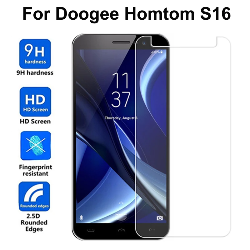 2 шт Для Doogee Homtom S16 закаленное стекло Защита для экрана чехол стеклянная защитная