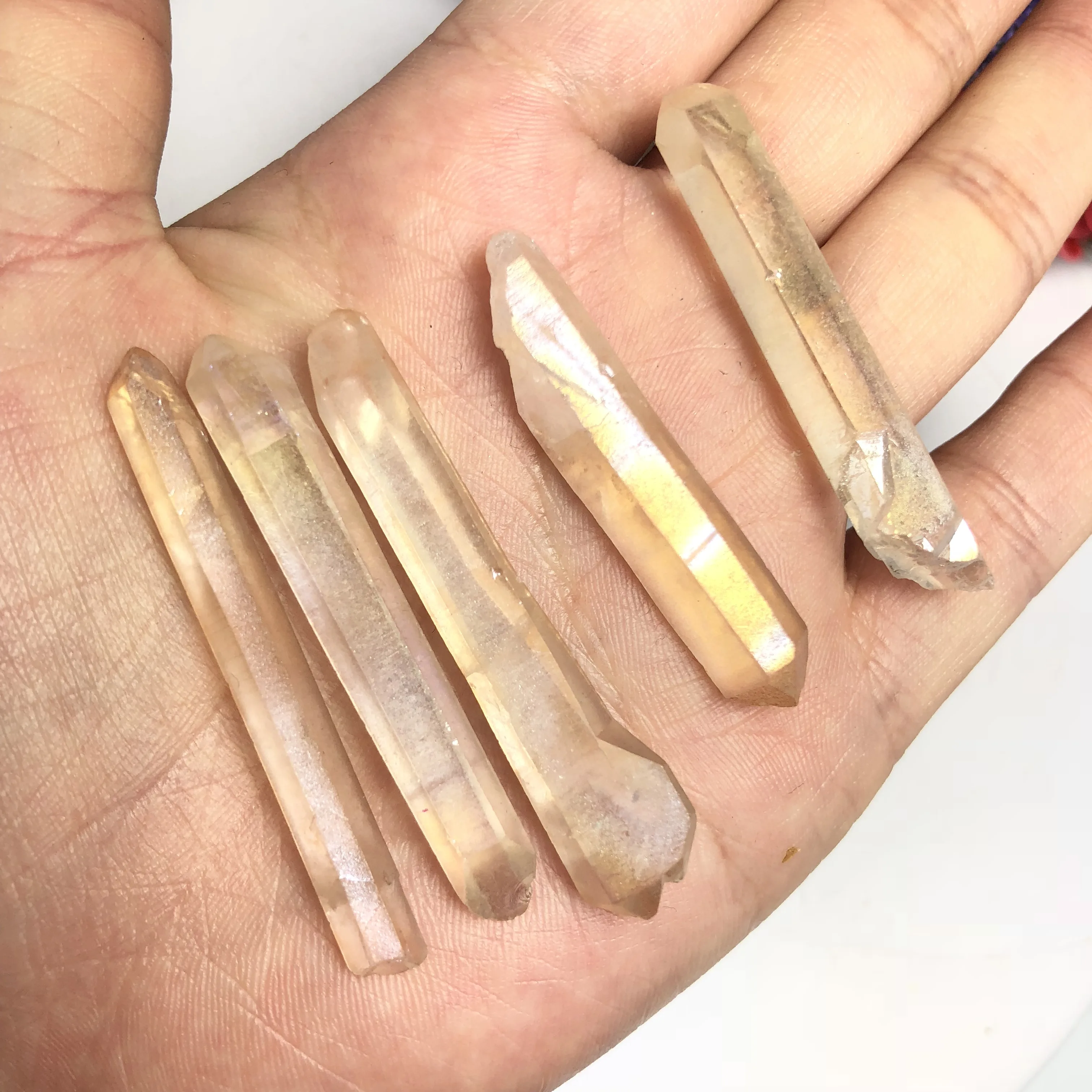 Natural unique white crystal column irregular stone pendant suitable for women DIY necklace the treatment of reiki | Дом и сад