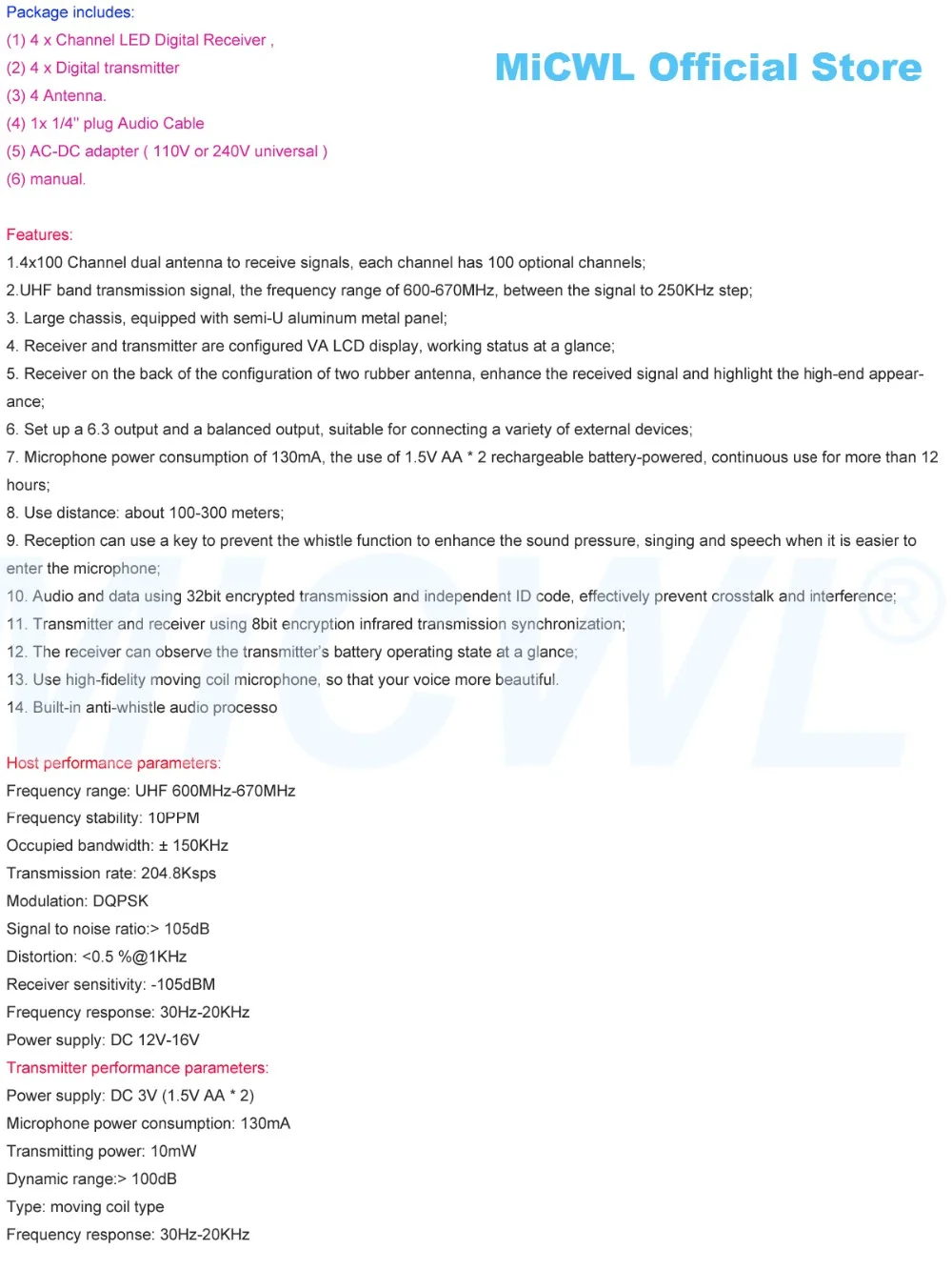Pro UHF Беспроводная микрофонная система EW500 G4 965 караоке портативная беспроводная гарнитура петличный микрофон MiCWL 4 микрофона