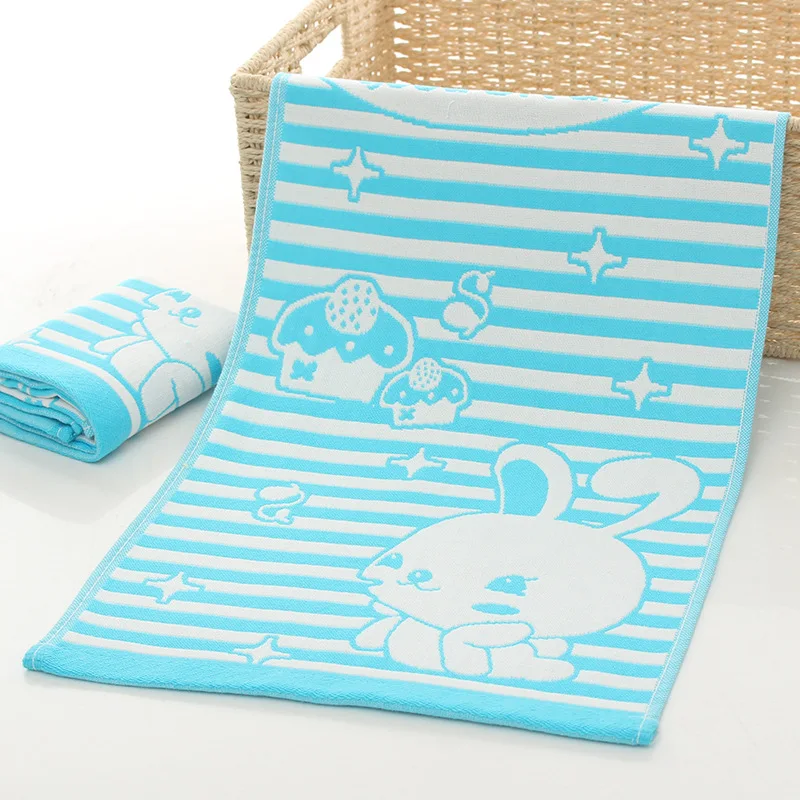 26*50cm High Quanlity Baby Towel Cartoon Babys Washcloth Handkerchief Kids Feeding Wipe Cloth Three-layer Cotton Gauze Towels