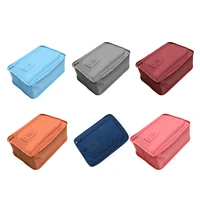 6 color portable nylon convenient travel storage bag organizer bags shoe sorting pouch multifunction