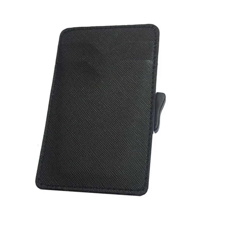 Bisi Goro 2019 new RFID side-push metal card holder anti-theft brush aluminium wallet creative credit bag protection | Багаж и сумки