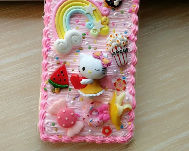 Новинка для iphone XS MAX DIY чехол 3D cat телефона X 8 7/6 6s plus Крем ручной работы коробка