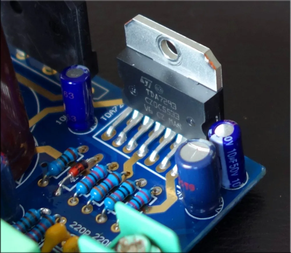 Плата усилителя breeze audio TDA7293 100 Вт + двусторонние погружные золотые наборы сделай
