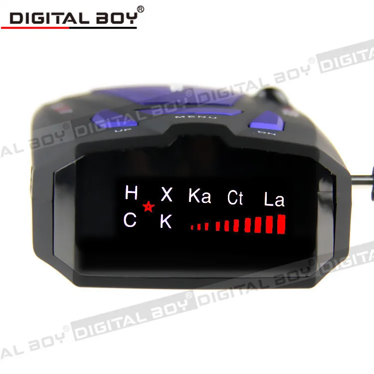 2015 Новый автомобильный радарный антирадар Россия / Англия 16 Бренд 1.5" LED дисплей X K NK Ku Ka Скорость Лазер включен.