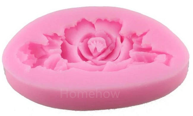 1PC/Lot 3D Blooming Rose Silicone Mold For Cake Cupcake Decoration Flower Leaf Shape Chocolate Soap Mould | Дом и сад