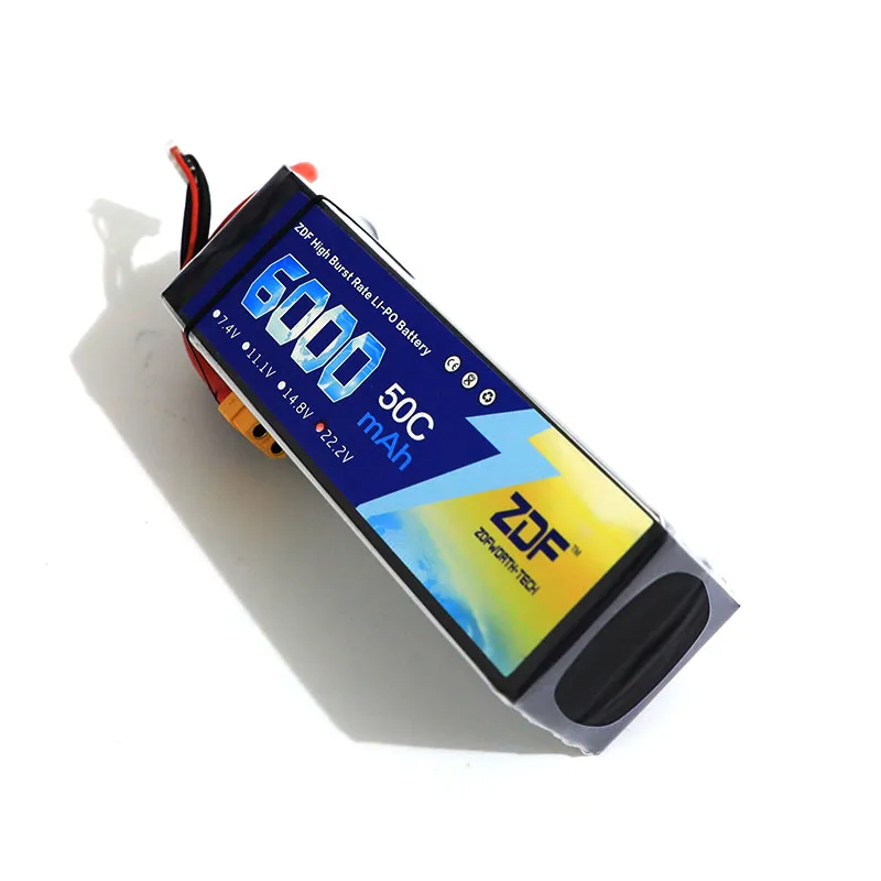 ZDF 6S RC Дрон LiPo батарея 22 2 в 6000 мАч 50C для радиоуправляемой модели Aircrft самолета