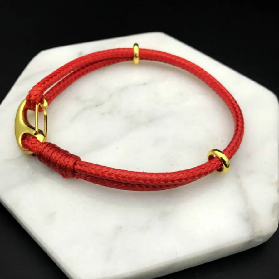 1 шт. плетеные браслеты ручной работы кожаный шнур веревочный браслет на удачу