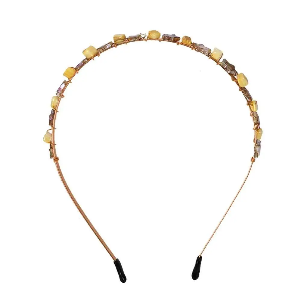 Лучшая Женская мода ZA Crystal Hairwear, женские свадебные богемные вечерние повязки на голову, фирменный дизайн, аксессуары для волос - Окраска металла: 7
