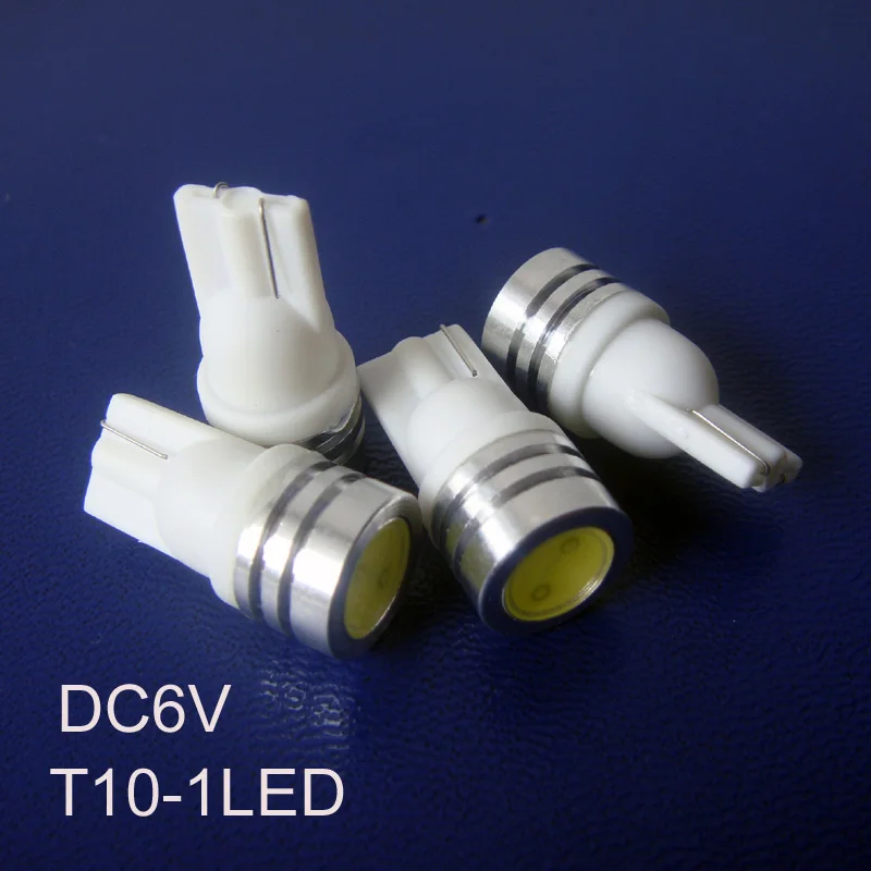 

High quality 1w 6v led pilot lamp T10 w5w 194 168 car bulb 6.3v led indicator lights free shipping 5pcs/lot