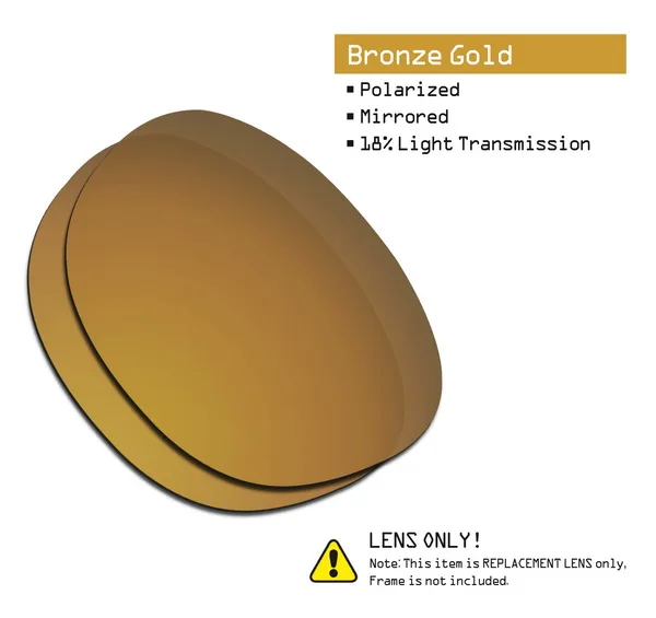 Bronze Gold SmartVLT поляризованные Сменные линзы для солнцезащитных очков Оукли Гараж Рок-несколько вариантов - Цвет линз: Bronze Gold