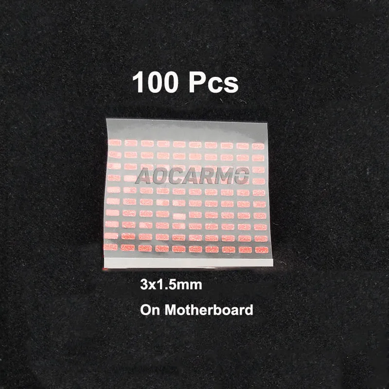Aocarmo 100 шт./лот уплотнительная этикетка для повреждения воды гарантийный индикатор датчики для ремонта Водонепроницаемая наклейка для iPhone 8 8P Plus - Цвет: 100pcs on board